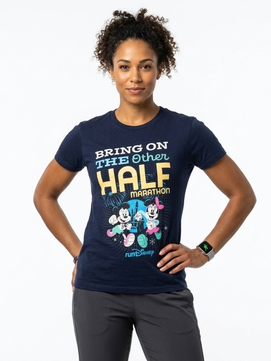 Disney Tops - Disney Women’s RunDisney Half Marathon Running Shirt Mickey Minnie M